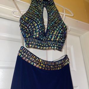 Jovani 2 piece prom dress worn once in perfect condition!